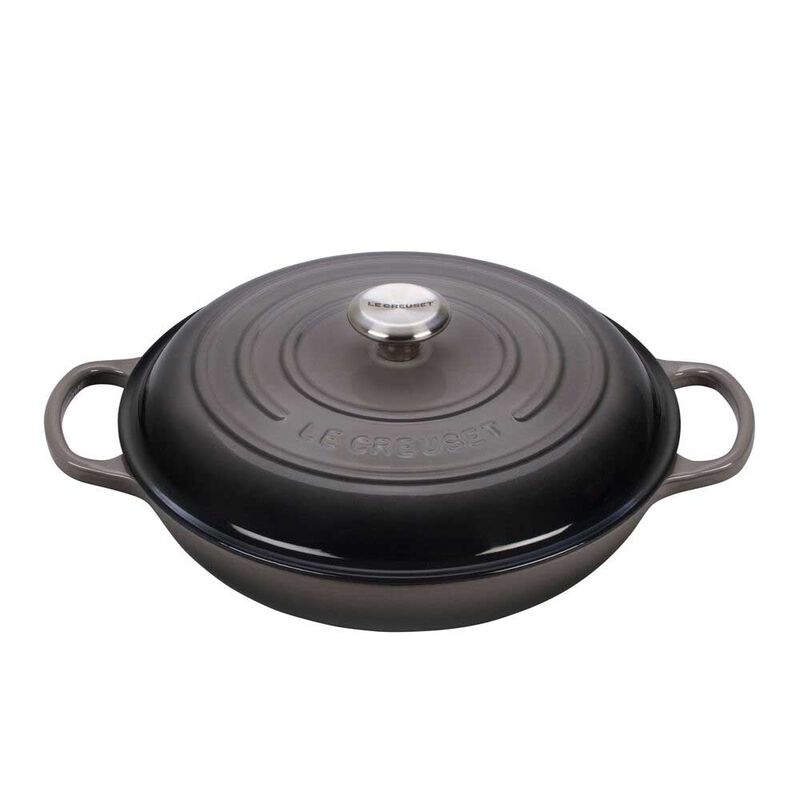 Le Creuset Signature Shallow Casserole 30 Stainless Steel Knob image number 1